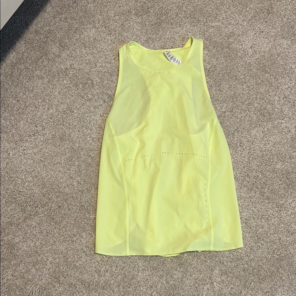 Lululemon Neon Yellow Sleeveless Top